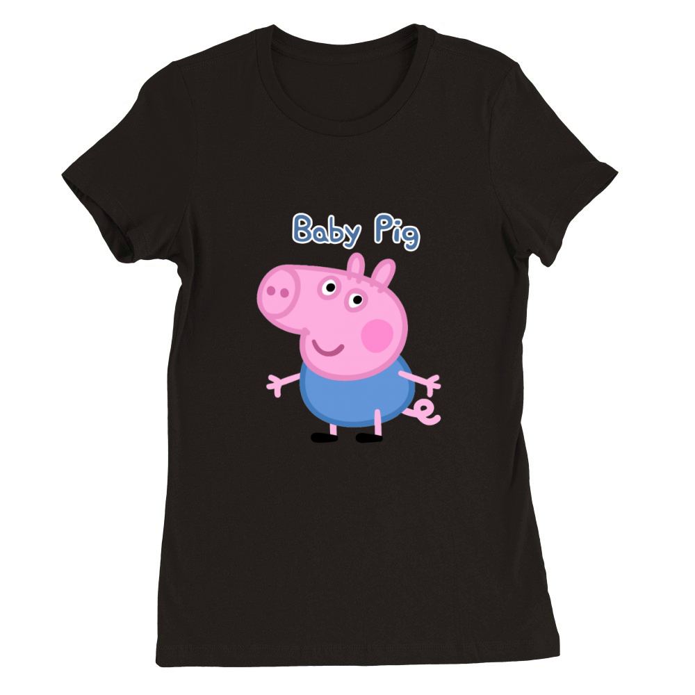 peppa-pig-baby-pig Premium Womens Crewneck T-shirt