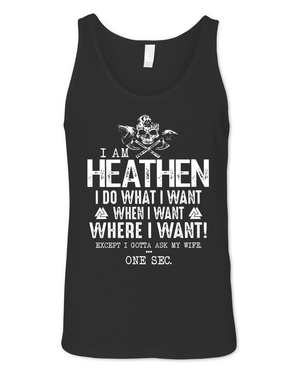 Viking I Am Heathen Unisex Jersey Tank