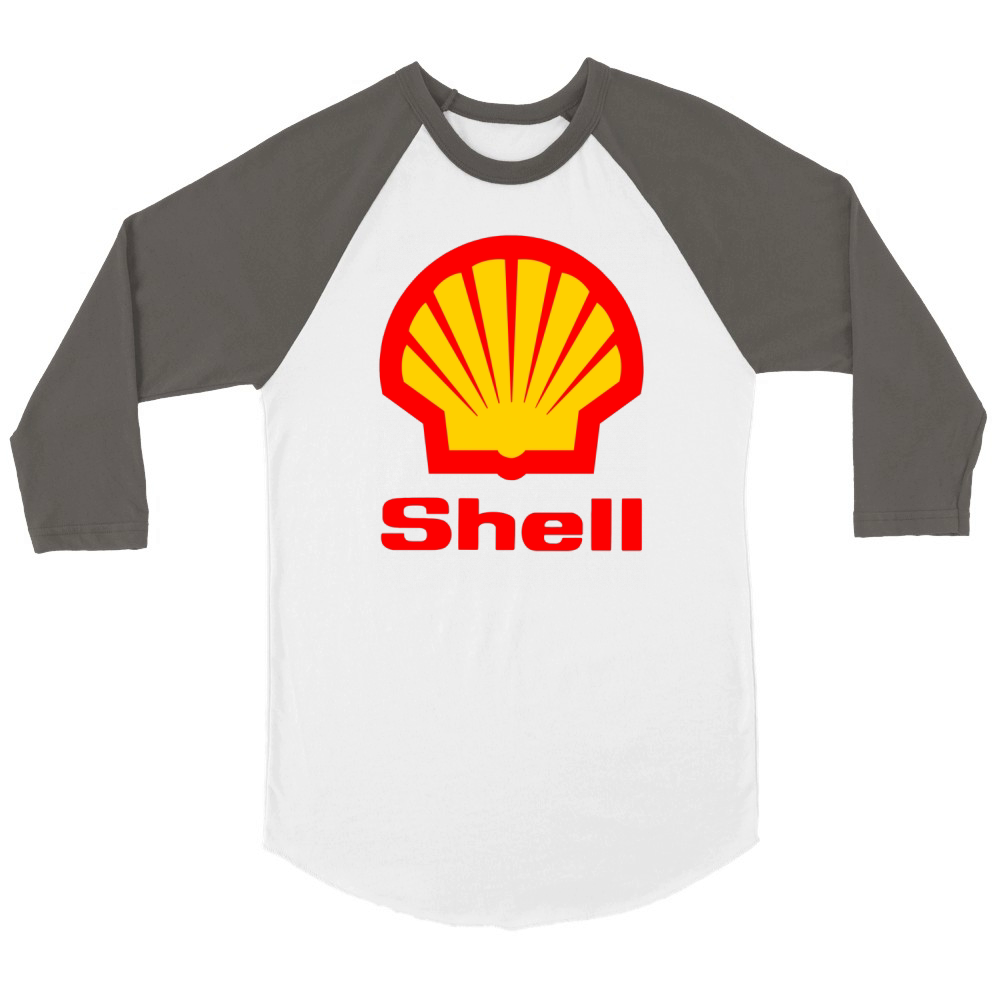SHELL Unisex ¾ sleeve Raglan T-shirt
