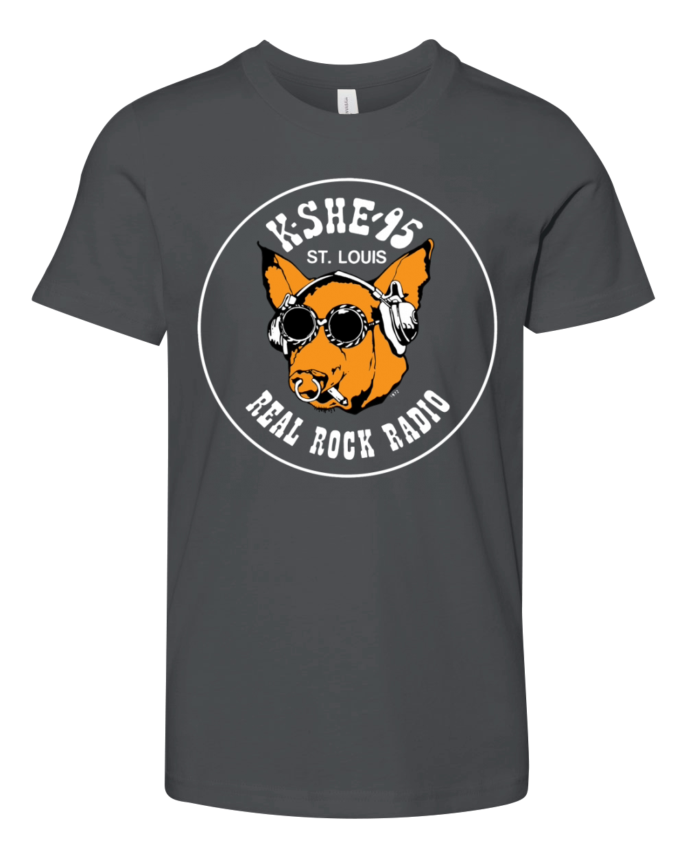 K SHE 95 Real Rock Radio Youth Unisex Jersey Tee