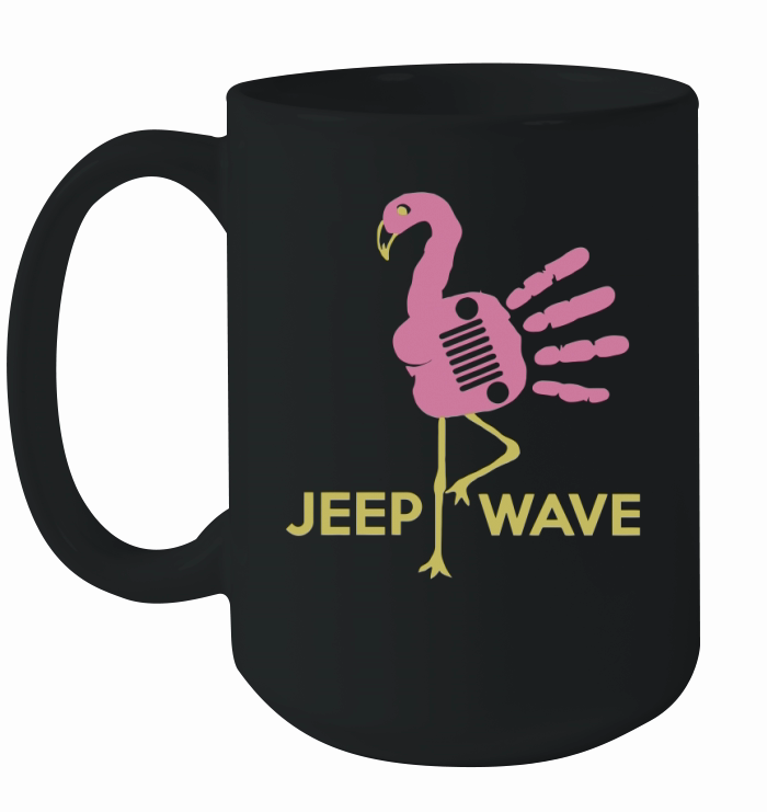 jeep wave flamingo Ceramic Mug