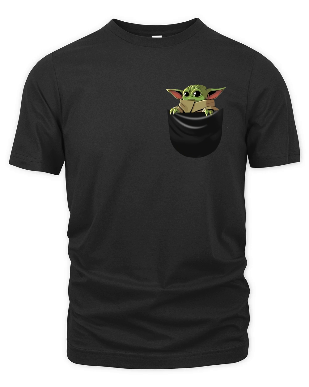 Baby Yoda in pocket The Mandalorian shirt Organic Unisex T-shirt