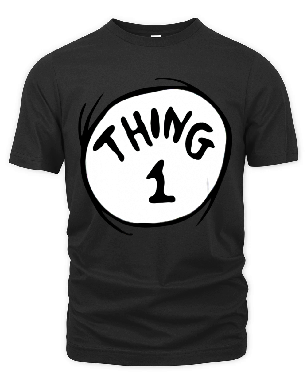Dr Seuss Thing 1 Emblem RED Organic Unisex T-shirt