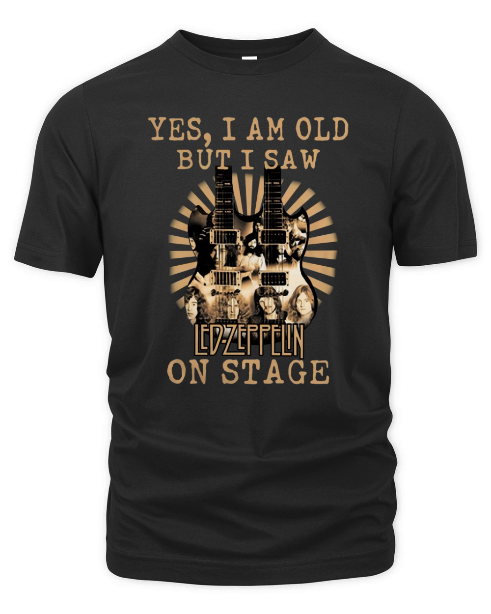 Led Zeppelin Yes I Am Old But I Saw Led Zeppelin On Stage guitar shirt Organic Unisex T-shirt