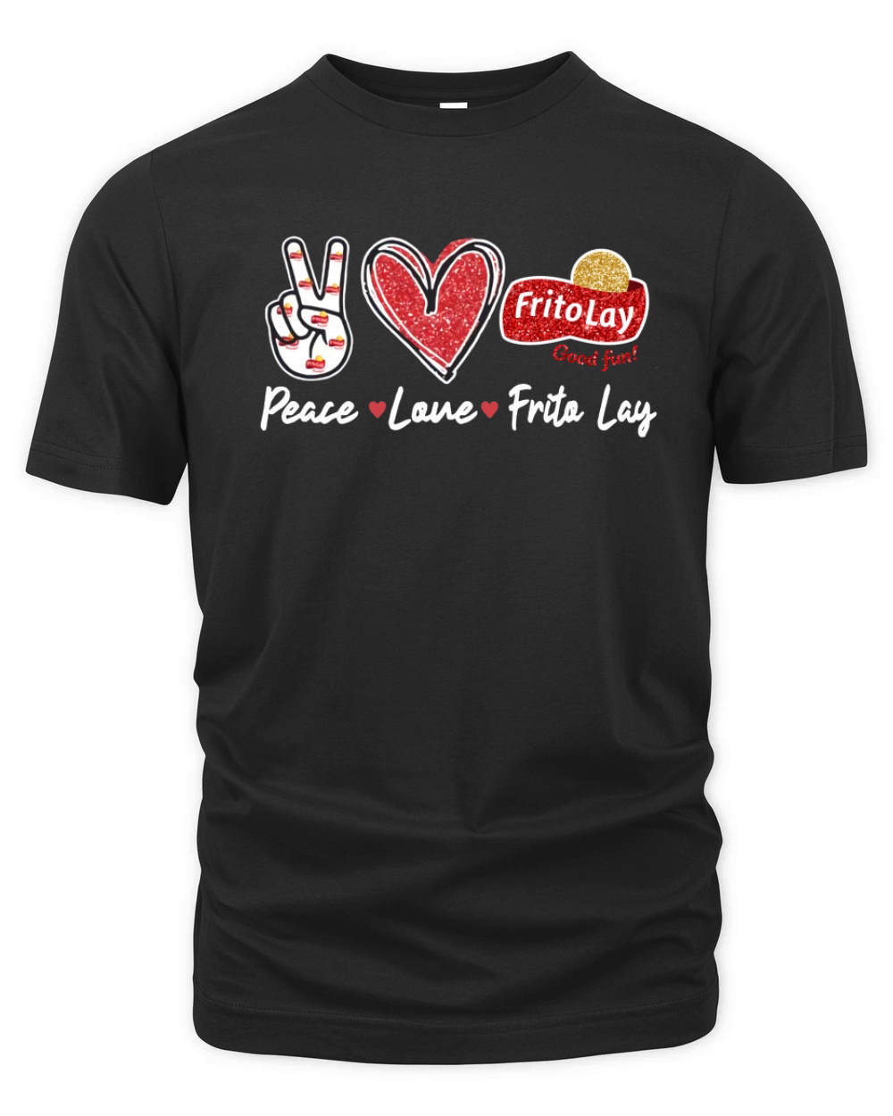 Peace Love Frito Lay Good Fun Diamond Organic Unisex T-shirt
