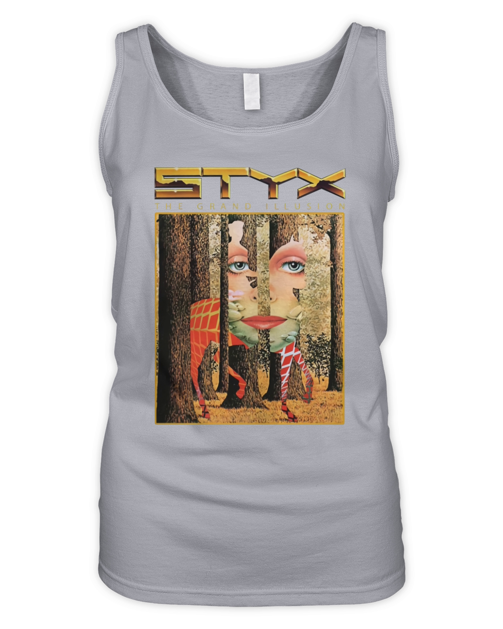 Styx Band  The Grand Illusion Tshirt Organic Women's Tank Top