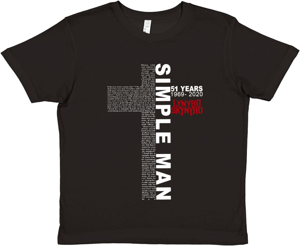 Simple Man 51 Years 1969-2020 Lynyrd Skynyrd shirt Premium Kids Crewneck T-shirt