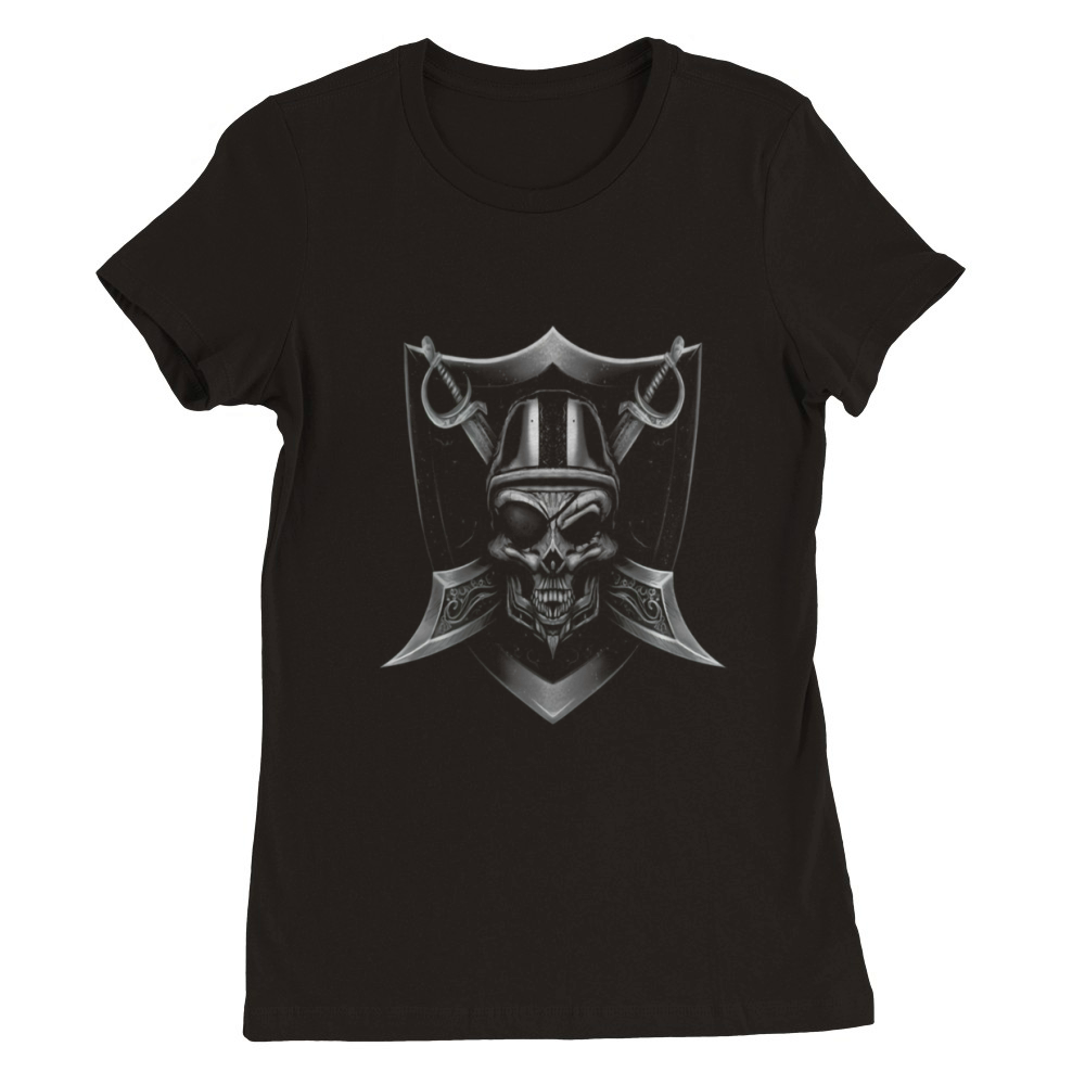 raider skull Premium Womens Crewneck T-shirt