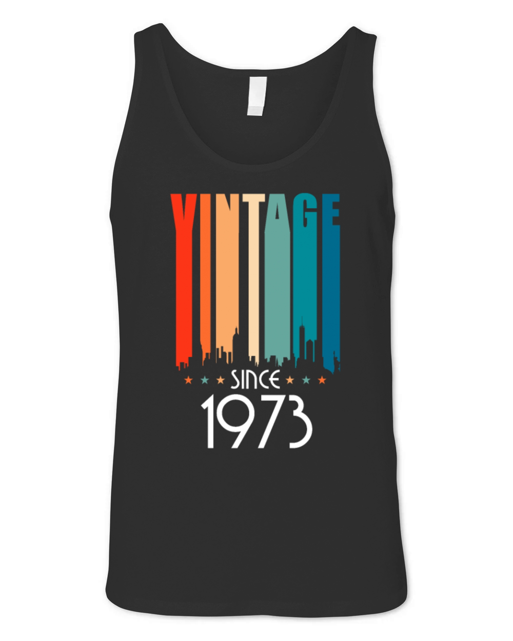1973 Vintage born in Retro age Birthday gift idea Unisex Jersey Tank