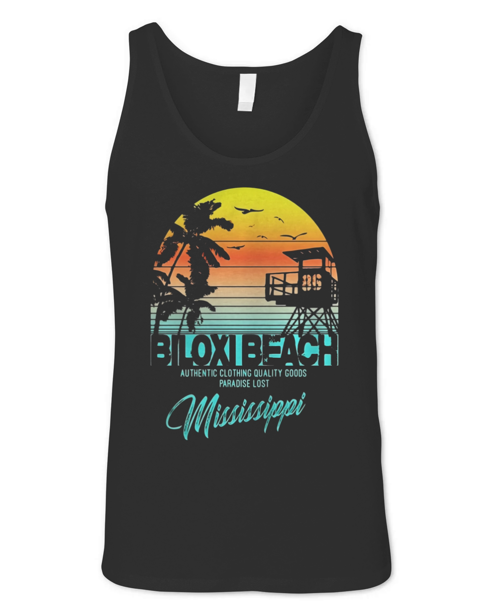 biloxi beach mississippi beach shirt Unisex Jersey Tank