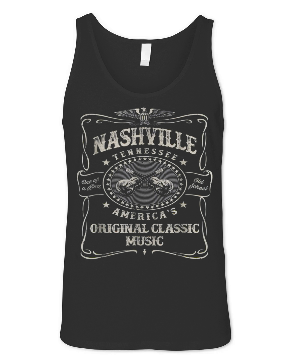 Nashville Music City USA Vintage Unisex Jersey Tank