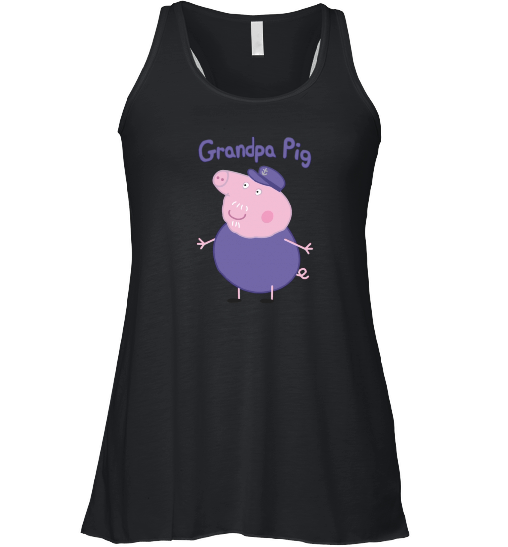grandpa pig shirt Women's Flowy Tank Top
