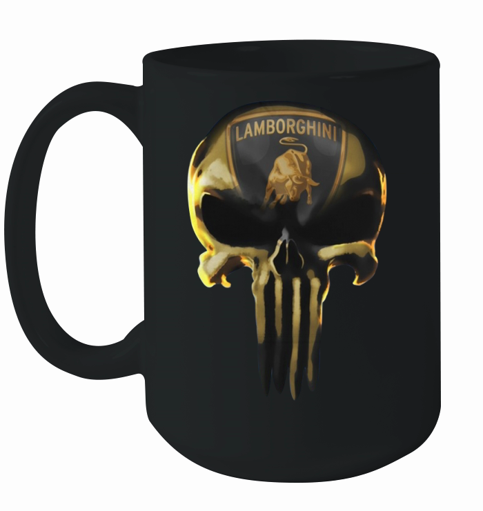 Lamborghini Skull V1 T-shirt, Hoodies and More Ceramic Mug