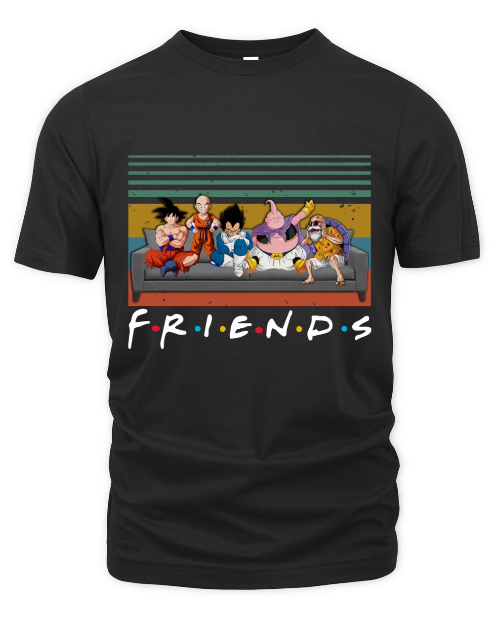 Dragon Ball Z Friends Vintage shirt Organic Unisex T-shirt