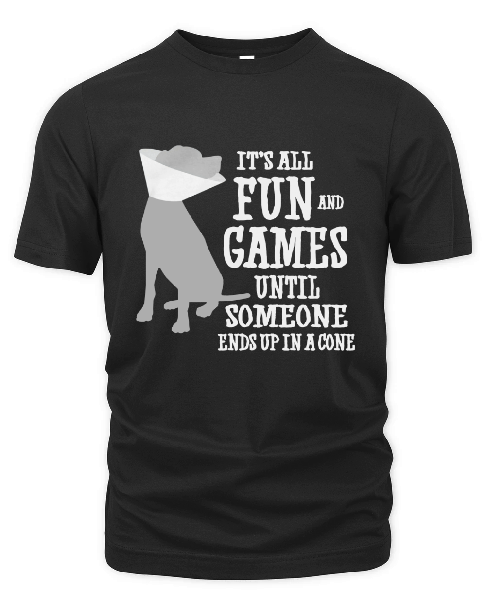 It's all fun and games until someone ends up in a cone Organic Unisex T-shirt