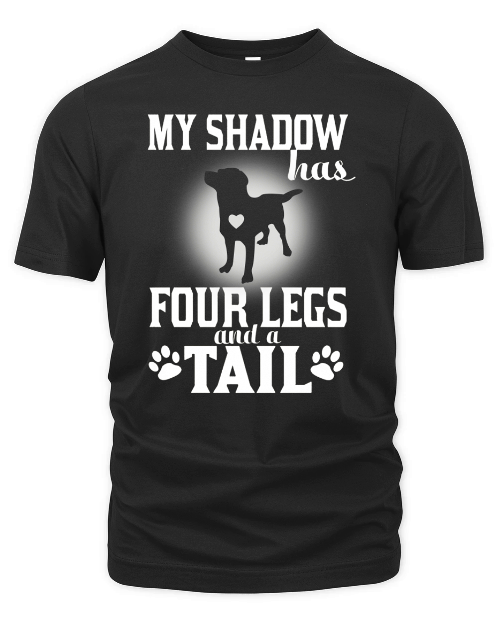 My Shadow Has Four Legs And A Tail Labrador T Shirt Organic Unisex T-shirt