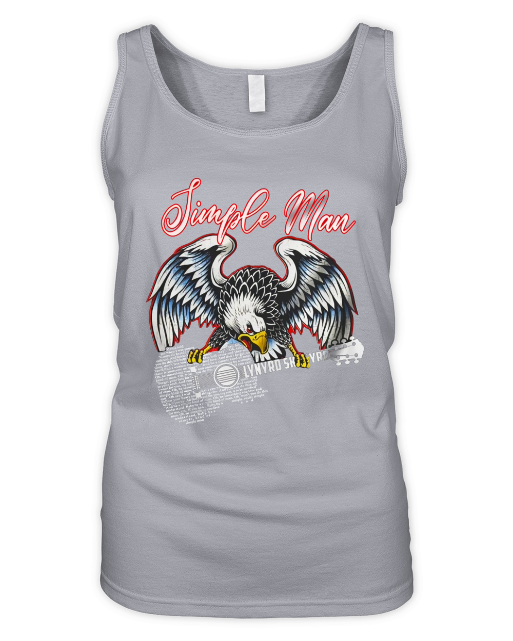 Simple Man lyrics Lynyrd Skynyrd Eagle guitar shirt Organic Women's Tank Top