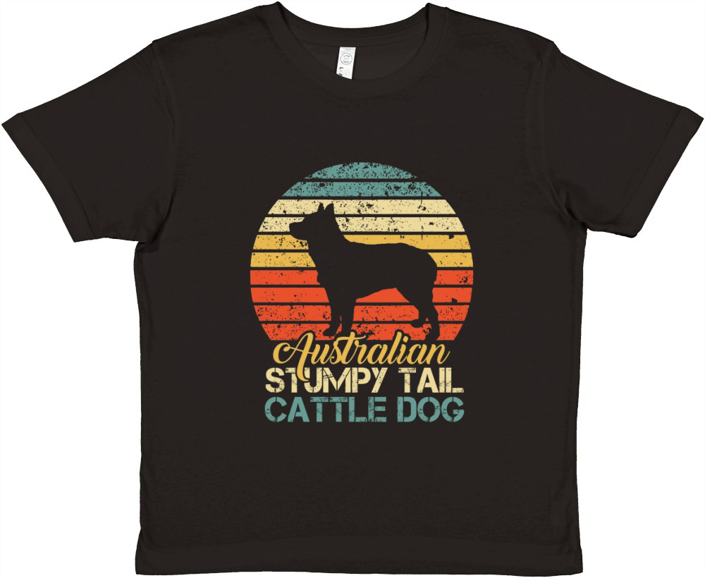 VINTAGE AUSTRALIAN STUMPY TAIL CATTLE DOG Premium Kids Crewneck T-shirt