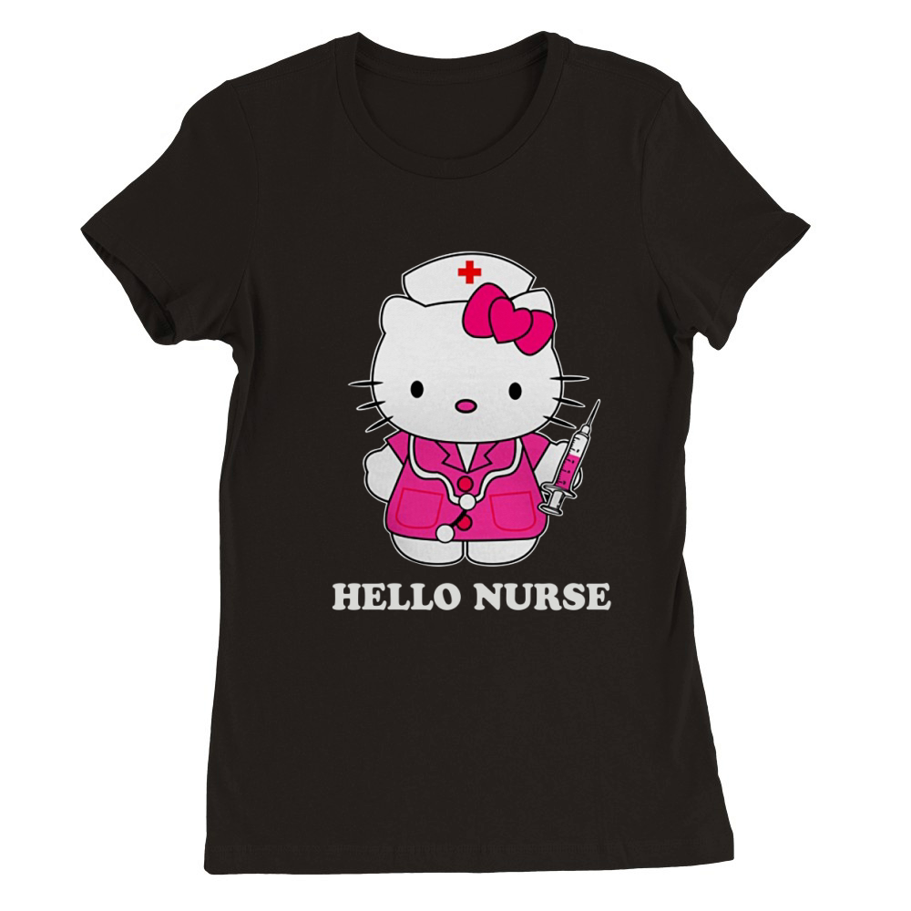 Nurse-Hello Kitty Premium Womens Crewneck T-shirt