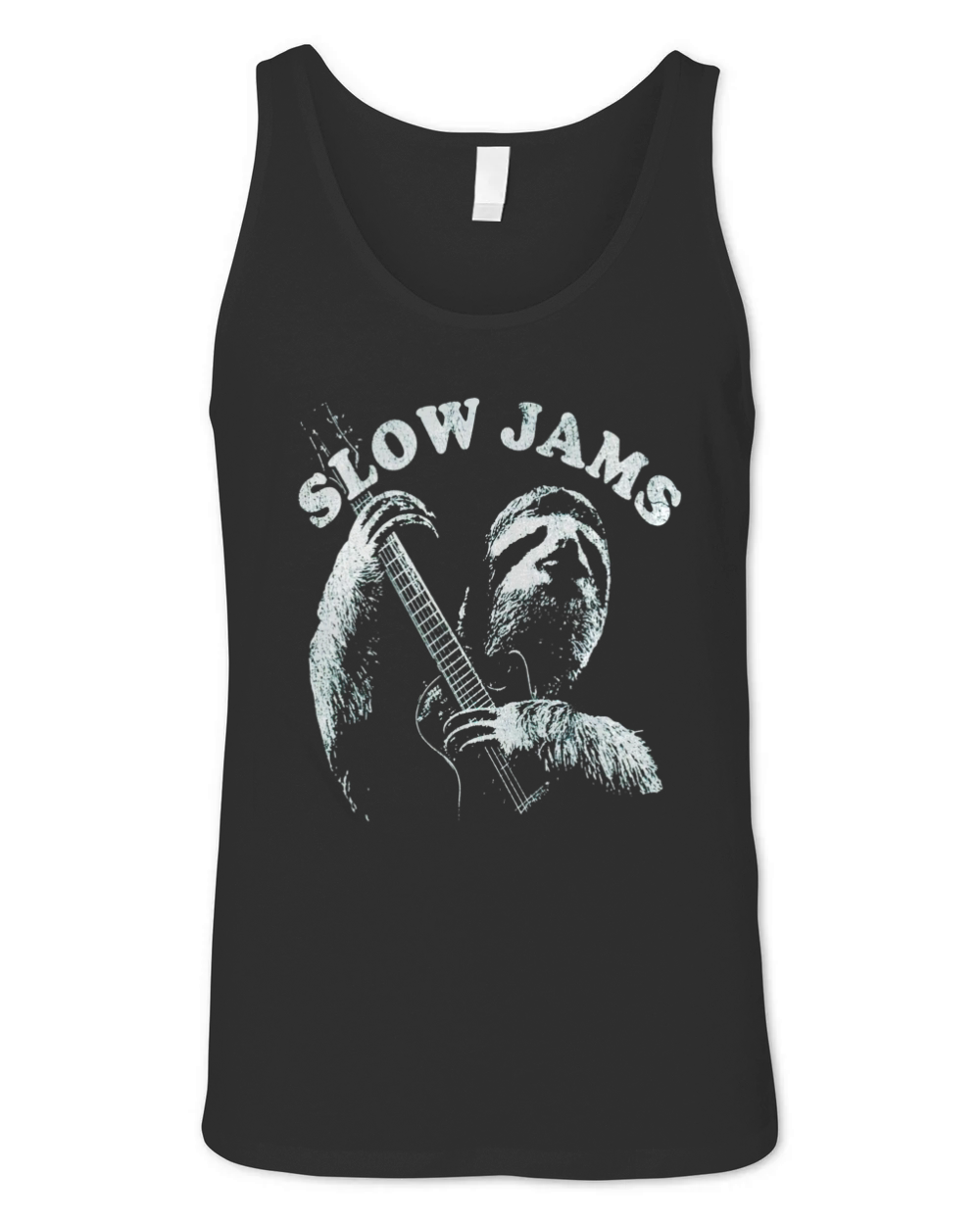 Sloth Playing Guitar Slow Jams Vintage TShirt Unisex Jersey Tank