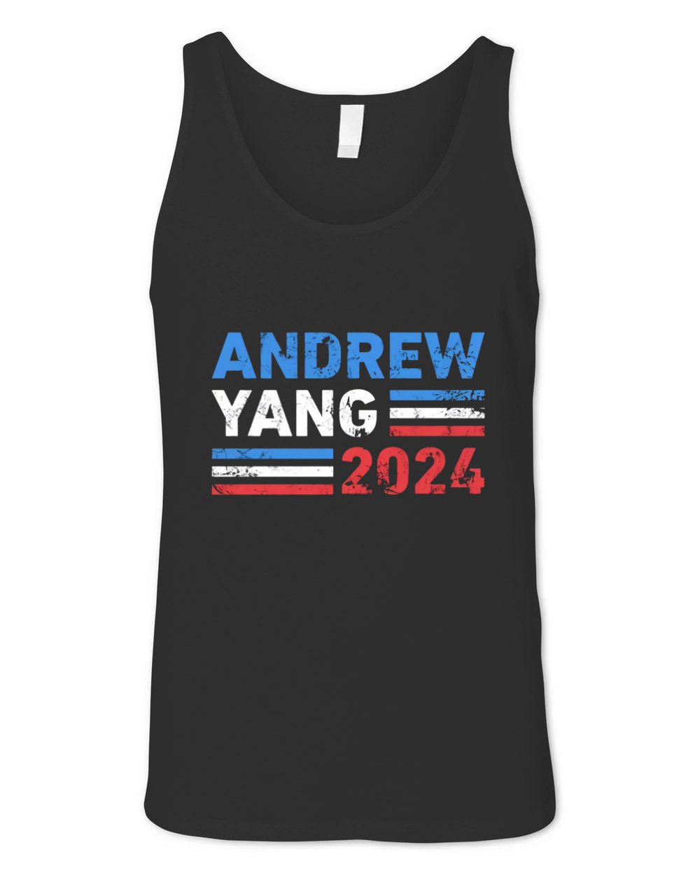 Vintage Andrew Yang 2024 Distressed Retro Yang 2024 Unisex Jersey Tank