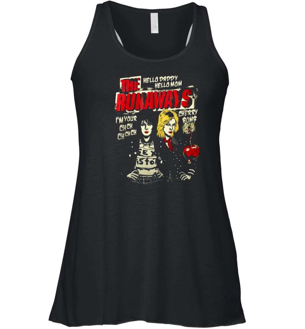 The Runaways  Cherry Bomb Tshirt Women's Flowy Tank Top
