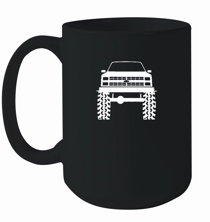 American K5 Blazer Lifted Mud Tires Truck Ceramic Mug