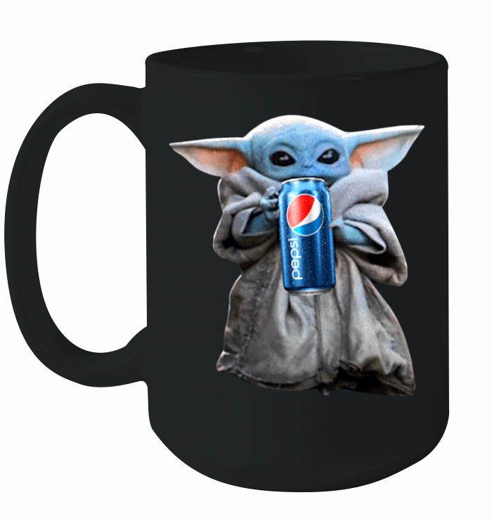 Baby Yoda Drink Pepsi sweater Ceramic Mug
