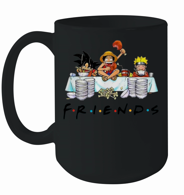 Friends Son Goku Naruto Luffy Ceramic Mug