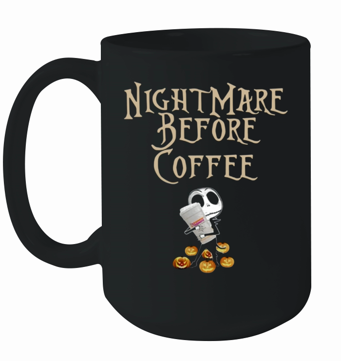 Jack Skellington hug Dunkin’ Donuts Nightmare before coffee Ceramic Mug