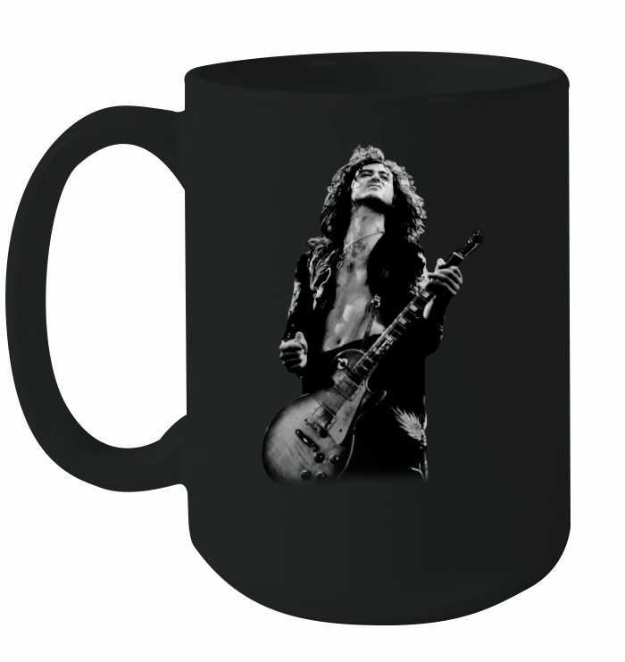 Jimmy Page play guitar shirt Ceramic Mug