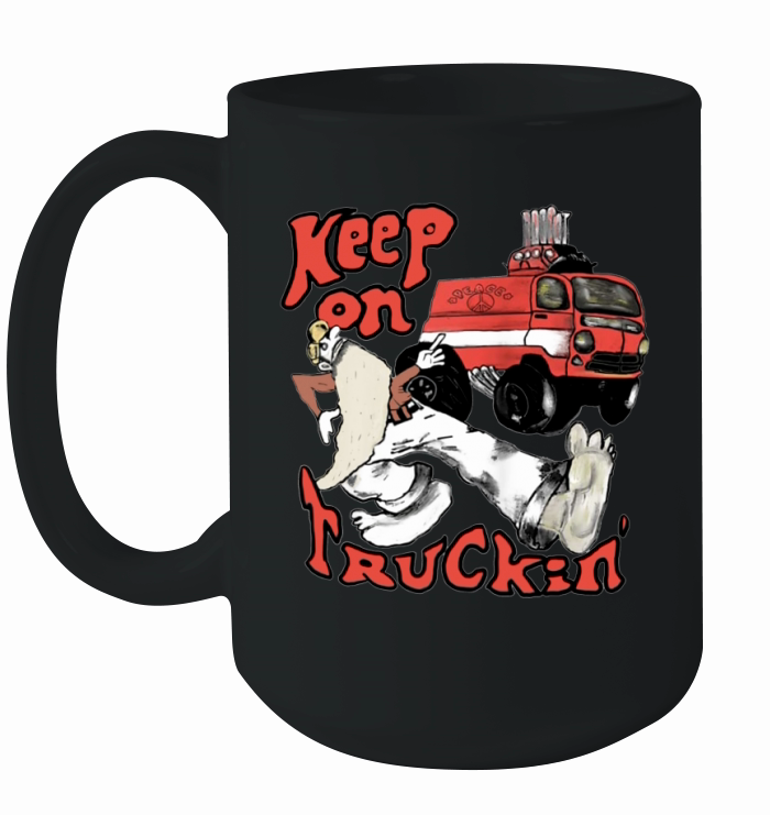 Keep On Truckin Vintage 1970 Ceramic Mug