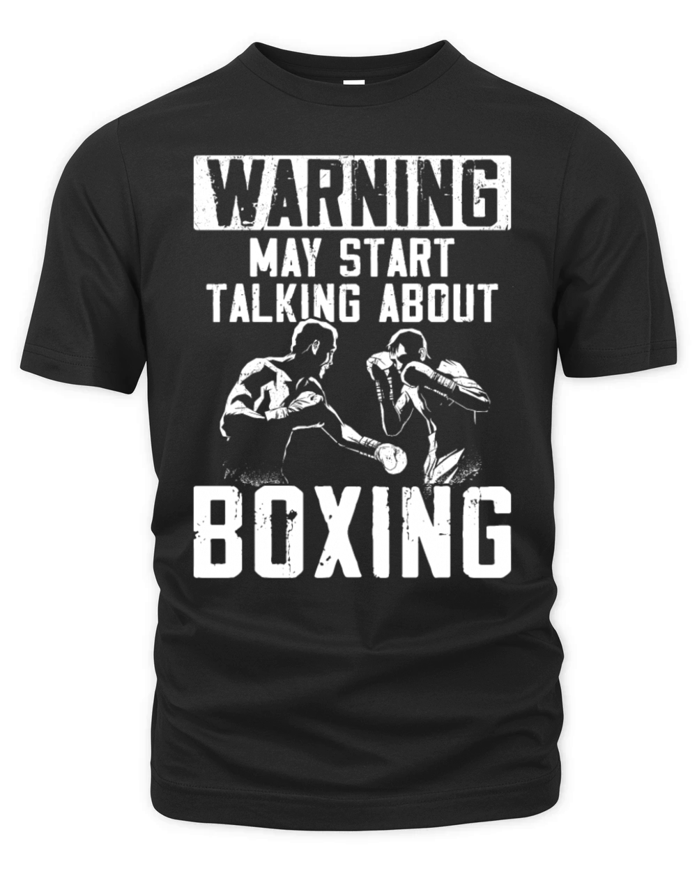 Boxing Vintage Warning May Start Organic Unisex T-shirt