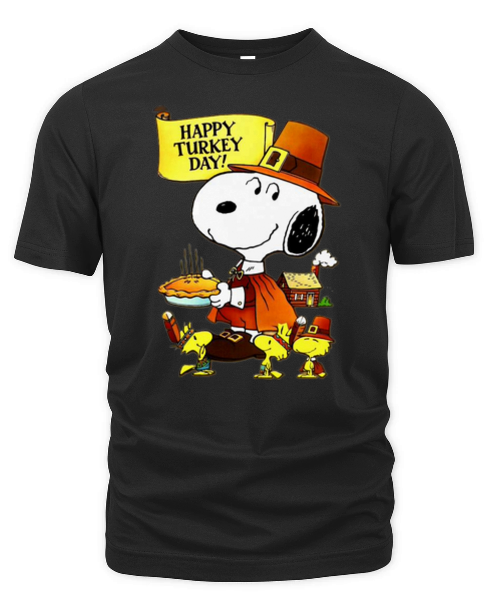 Happy Turkey Day Snoopy And Woodstock Thanksgiving Day shirt - Unisex Long Sleeve Organic Unisex T-shirt