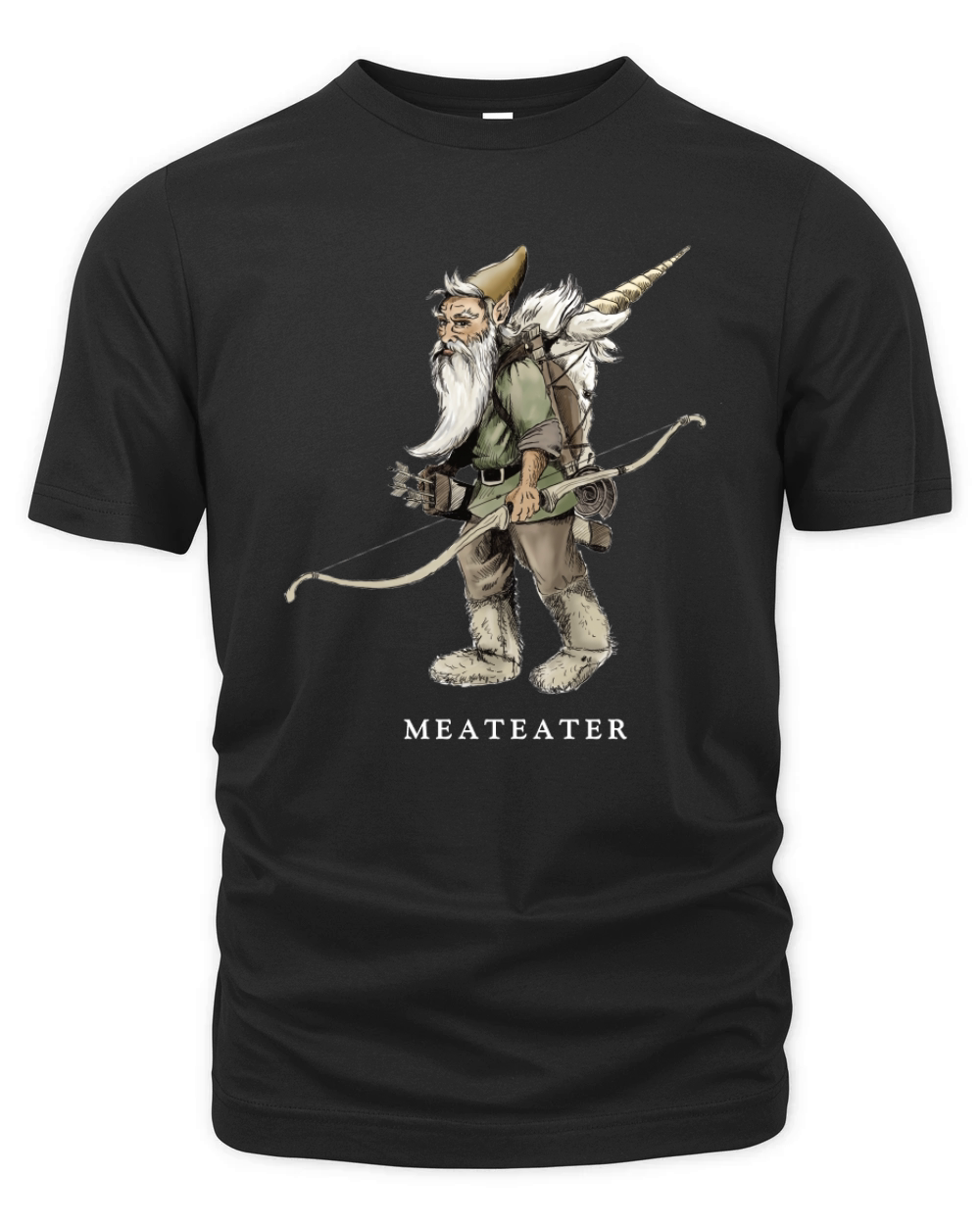 Meateater Gnome Packing Out A Unicorn Funny Organic Unisex T-shirt