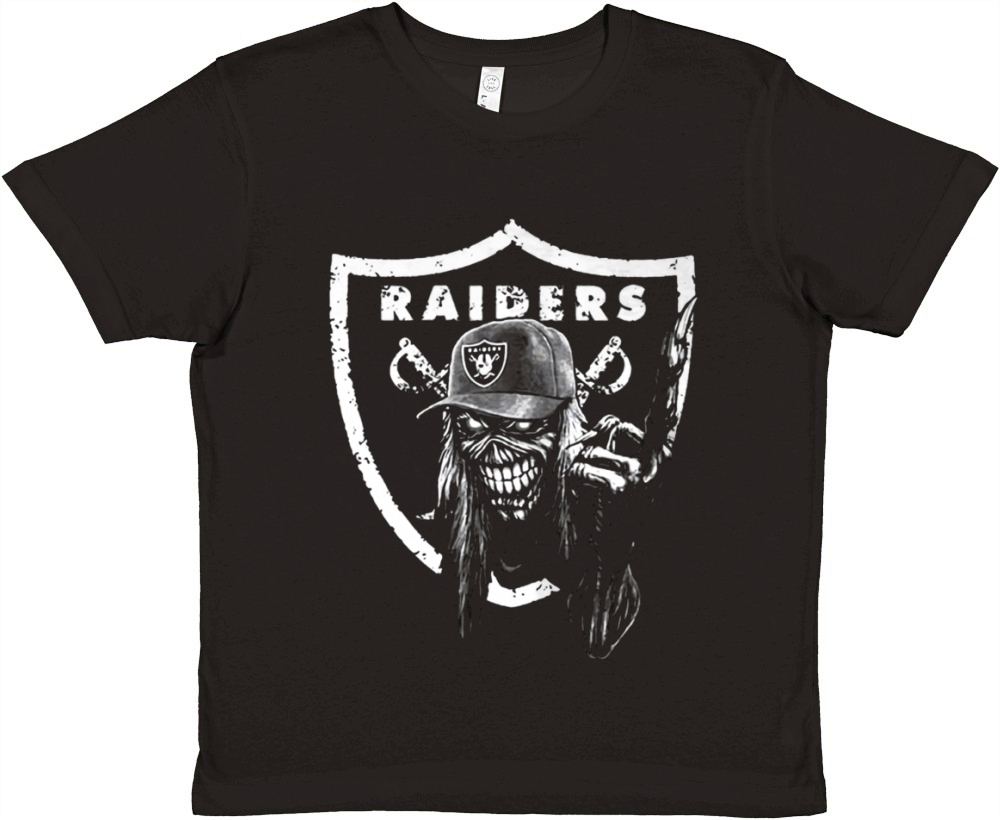 COOL RAIDERS SHIRT WITH EDDIE FROM IRON MAIDEN Premium Kids Crewneck T-shirt