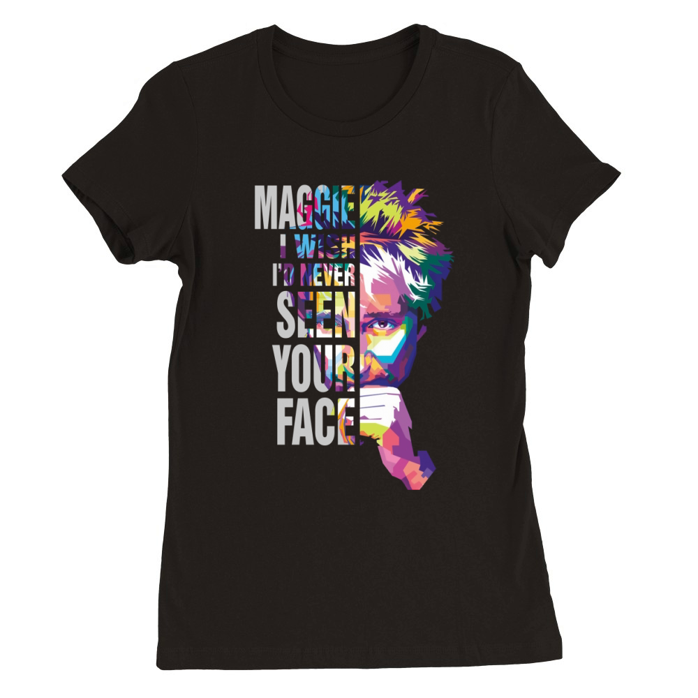 MAggie May - Ladies V-Neck Premium Womens Crewneck T-shirt