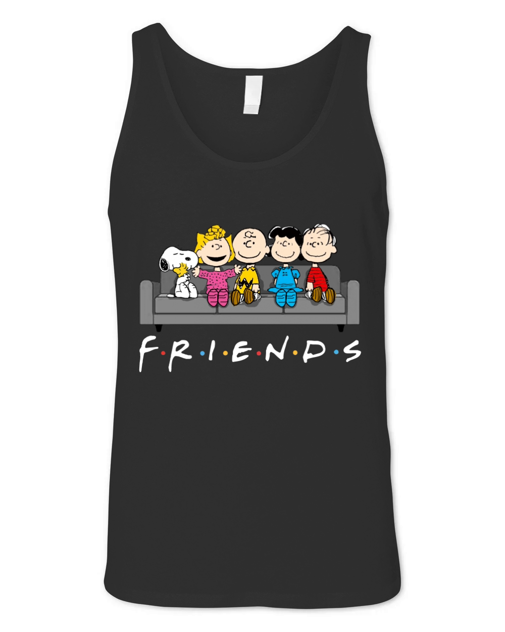 Snoopy Friends TV Show Unisex Jersey Tank