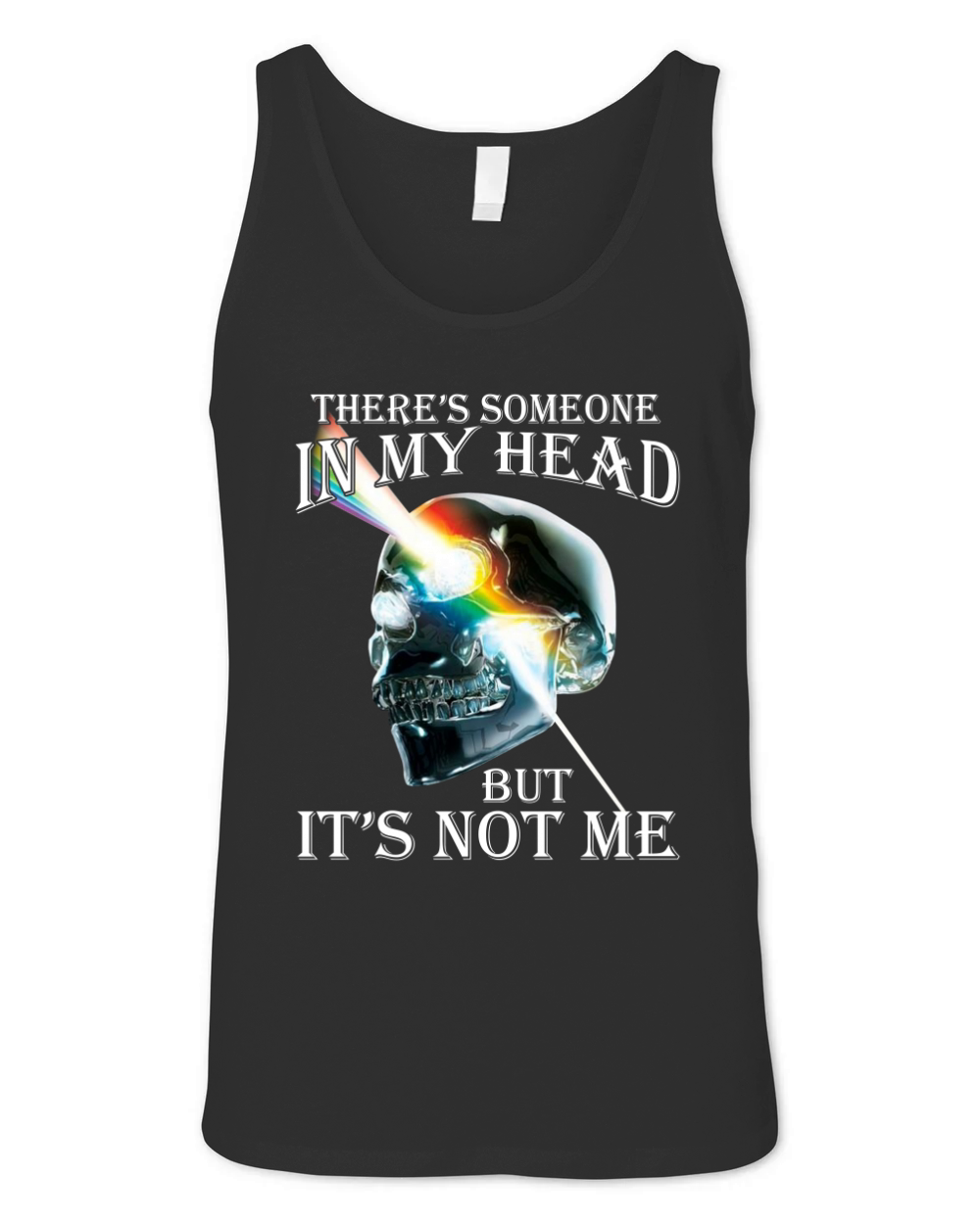There's Someone In My Head But It's Not Me Skull Pink Floyd Lgbt Unisex Jersey Tank