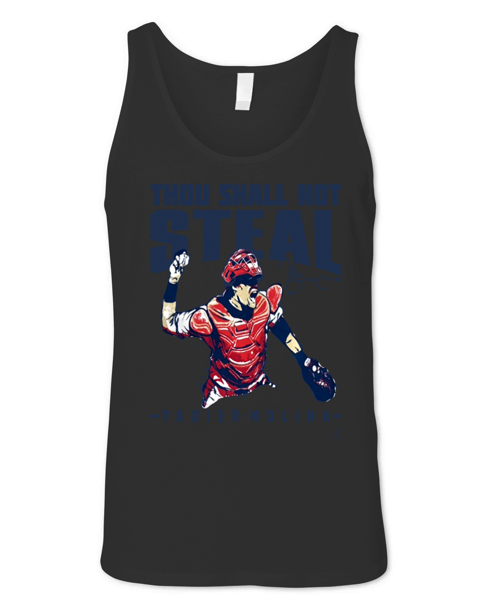 YADIER MOLINA - THOU SHALL NOT STEAL Unisex Jersey Tank