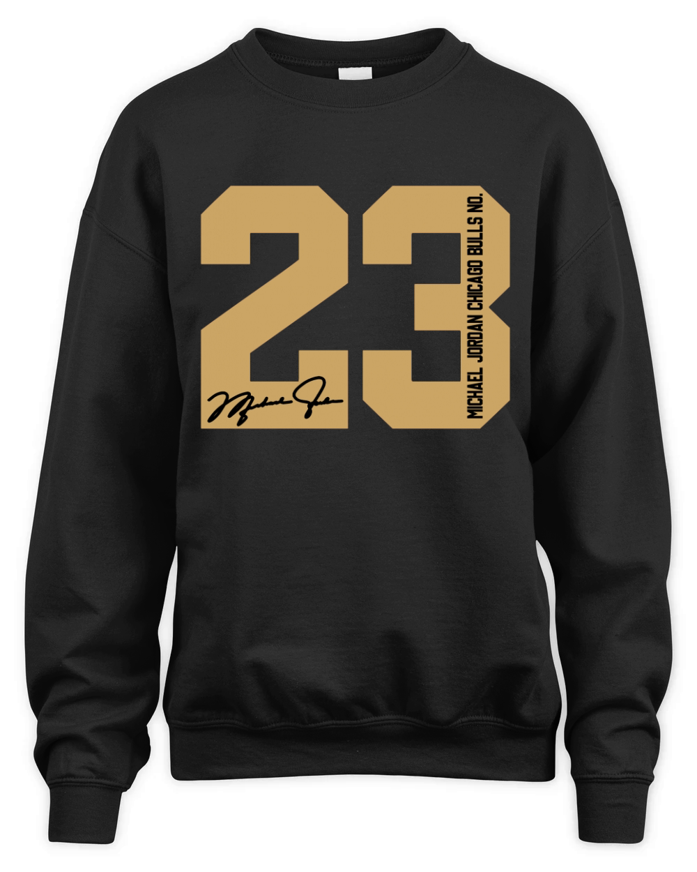 Gold Print Mens Michael Legend 23 Jordan Unisex Premium Crewneck Sweatshirt
