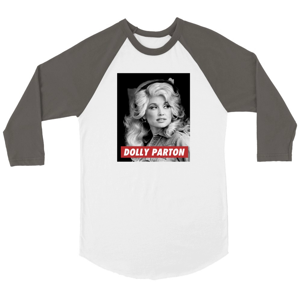 Dolly Parton Unisex ¾ sleeve Raglan T-shirt