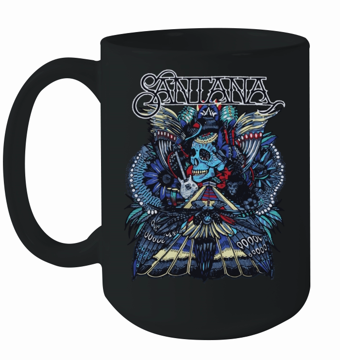 Carlos Santana Folk Skull Ceramic Mug