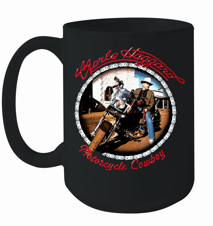 Merle Haggard - Motorcycle Cowboy Ceramic Mug
