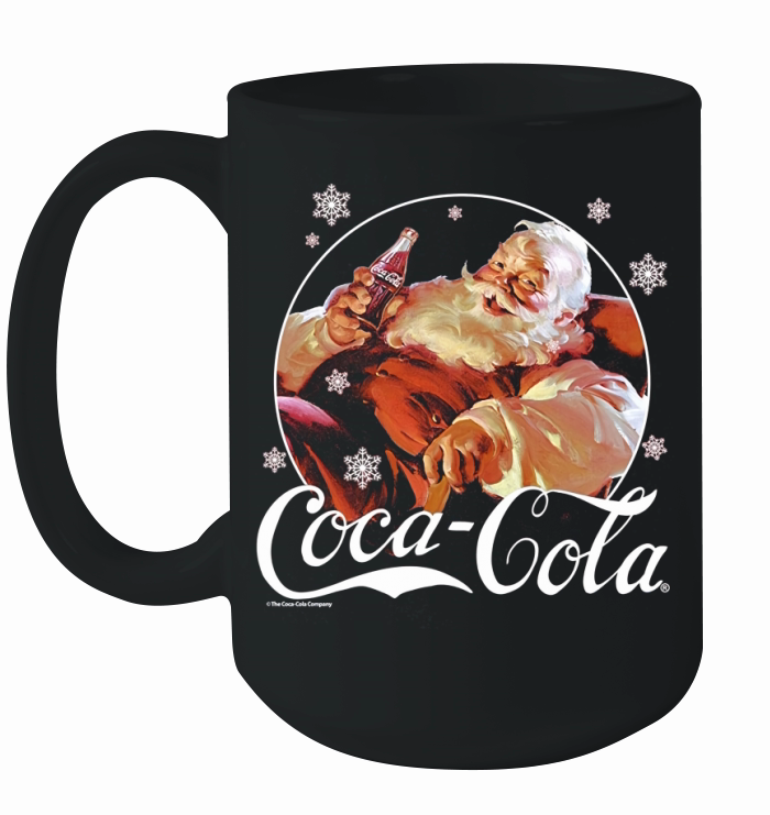 Original Coca-Cola Vintage Relaxing Santa Christmas Graphic sweater Ceramic Mug