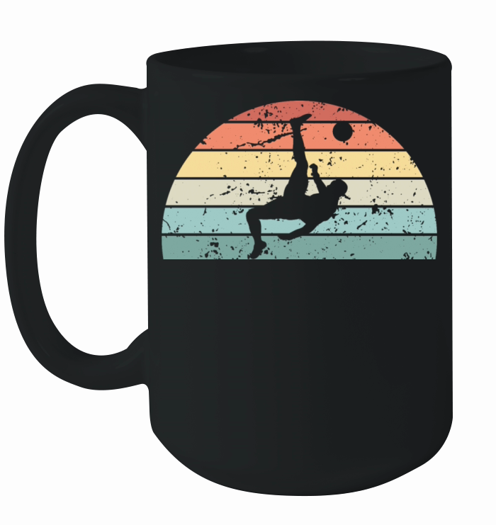 Retro Football Sunset Vintage Football Sunrise Ceramic Mug