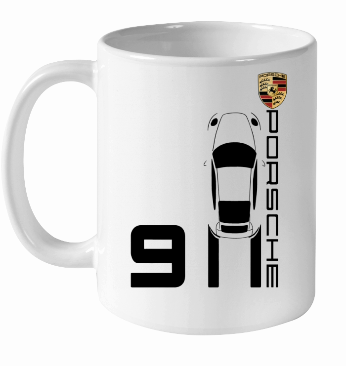 Vintage 911 Porsche Sports Car Ceramic Mug