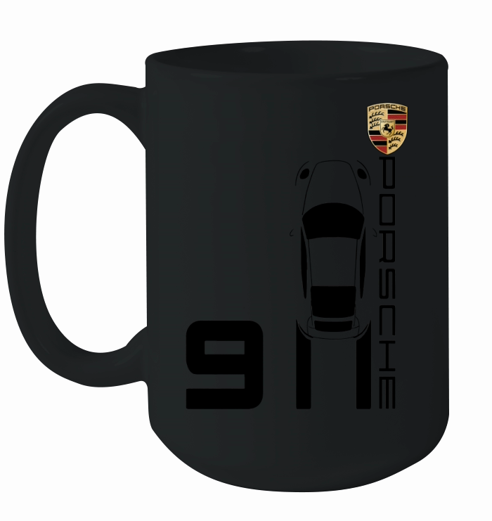 Vintage 911 Porsche Sports Car Ceramic Mug