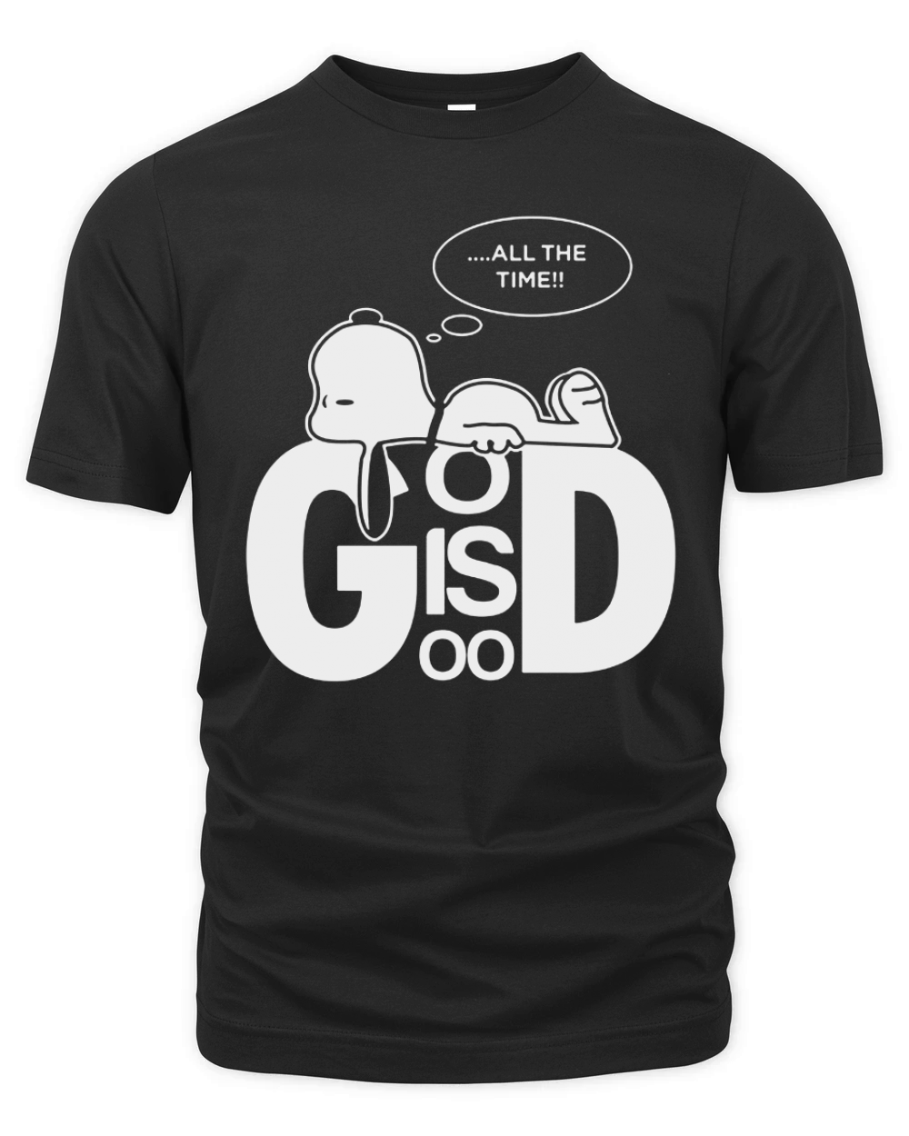 All The Time God Is Good Snoopy Dog Organic Unisex T-shirt