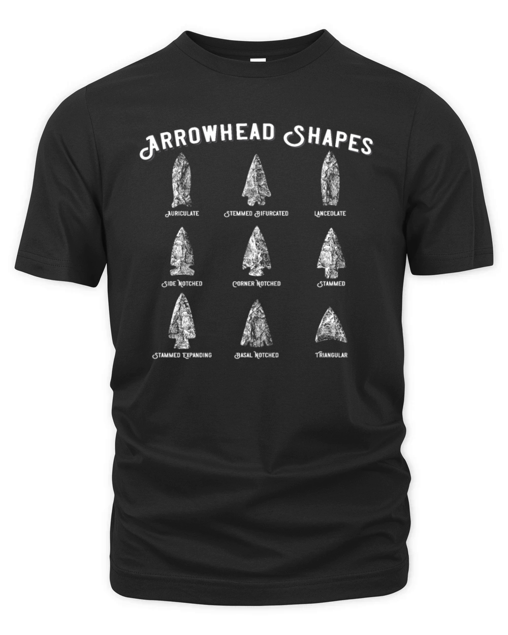 Arrowhead Shapes Collecting Vintage Look Gifts Organic Unisex T-shirt